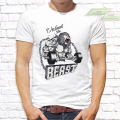 Мужская футболка с фото «Unleash the beast» Мужская футболка с фото «Unleash the beast»