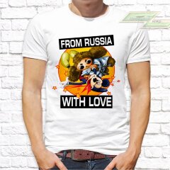 Мужская футболка с фото «From russia with love»       